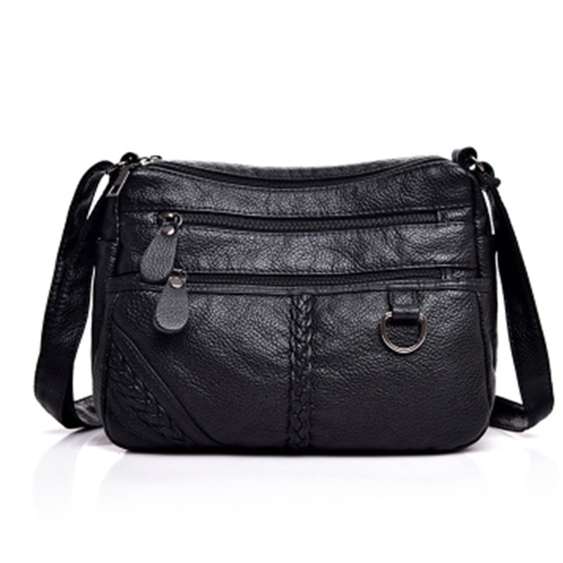 Women's Body Large Capacity Soft Leather Business For Collecting Women's Shoulder Bag