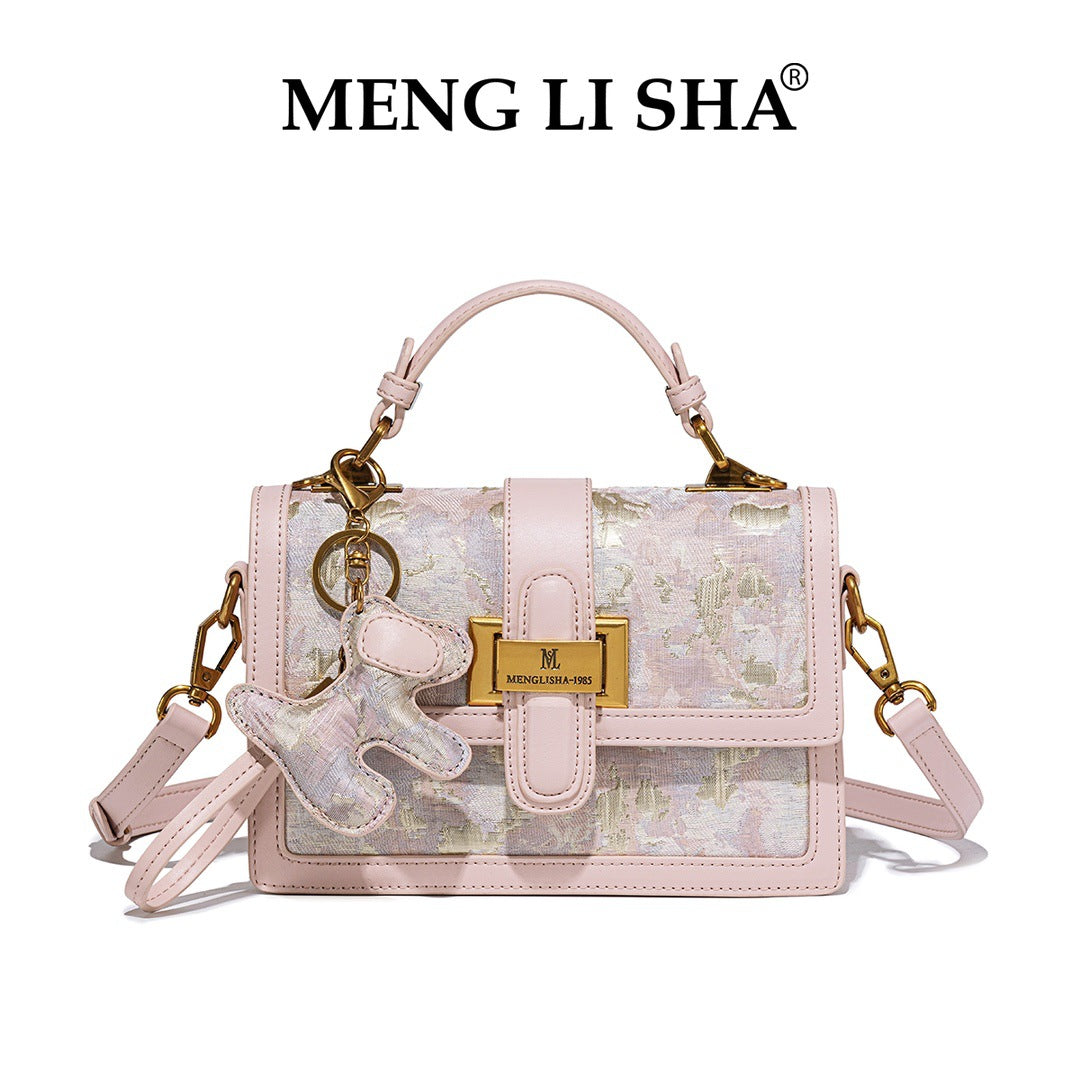Women's High-grade Presbyopic Printing Color Contrast Commute Women's Messenger Bag