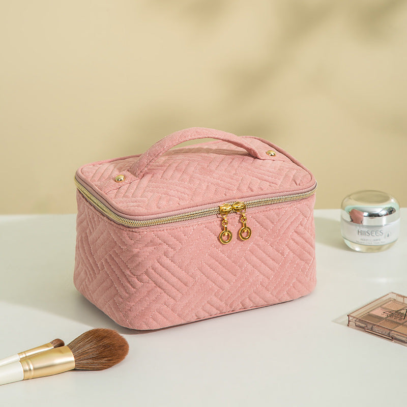 Women's Large Capacity Good-looking Quilted Cosmetics Storage Cosmetic Bags