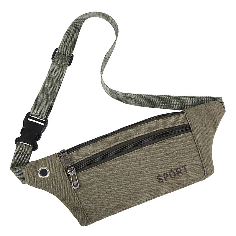Women's & Men's & Capacity Canvas Leisure Collect Money Men's Waist Packs