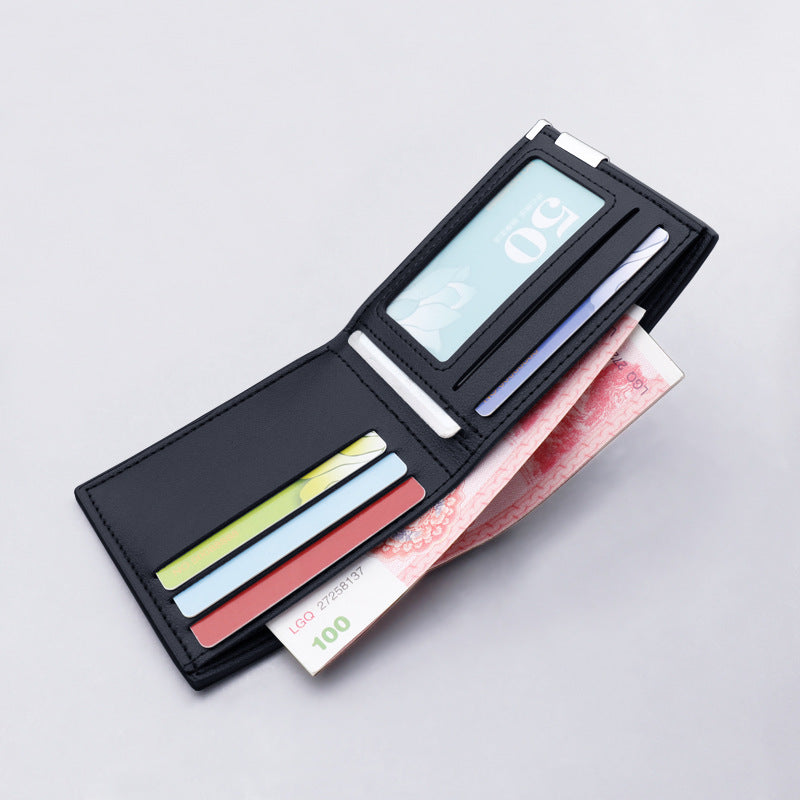 Men's Korean Short Fine Lines Fashion Men's Wallets