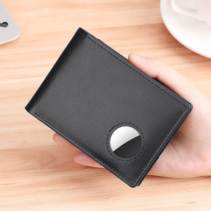 Men's Positioning Short Leather First Layer Cowhide Men's Wallet