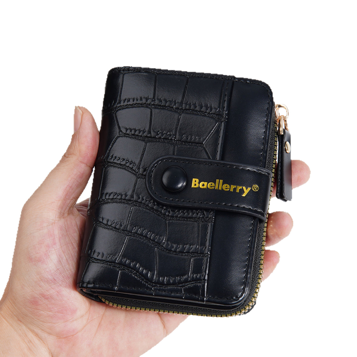 Women's Short Fashion Zipper Niche Stone Pattern Ladies Wallet