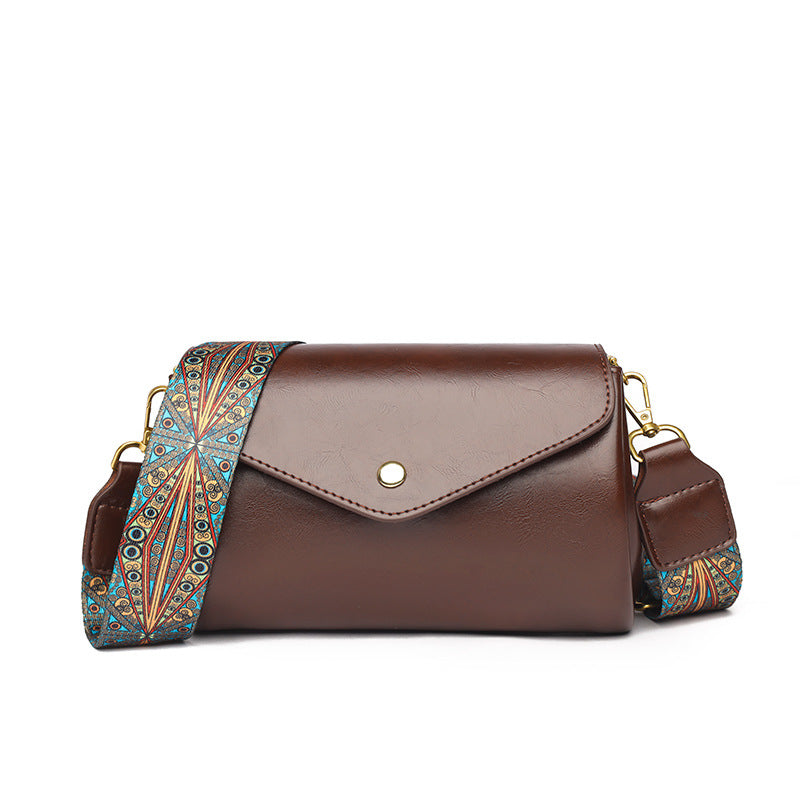 Women's Fashion Round Soft Leather Textured Large Shoulder Bags