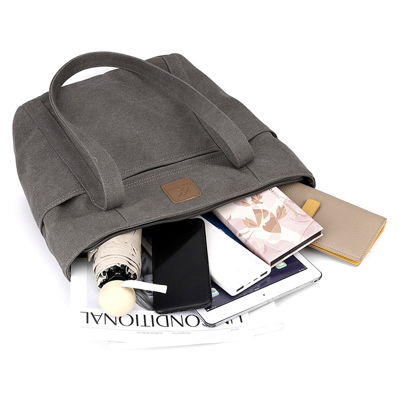 Women's Fashionable Simple Korean Style Large Capacity Shoulder Bags