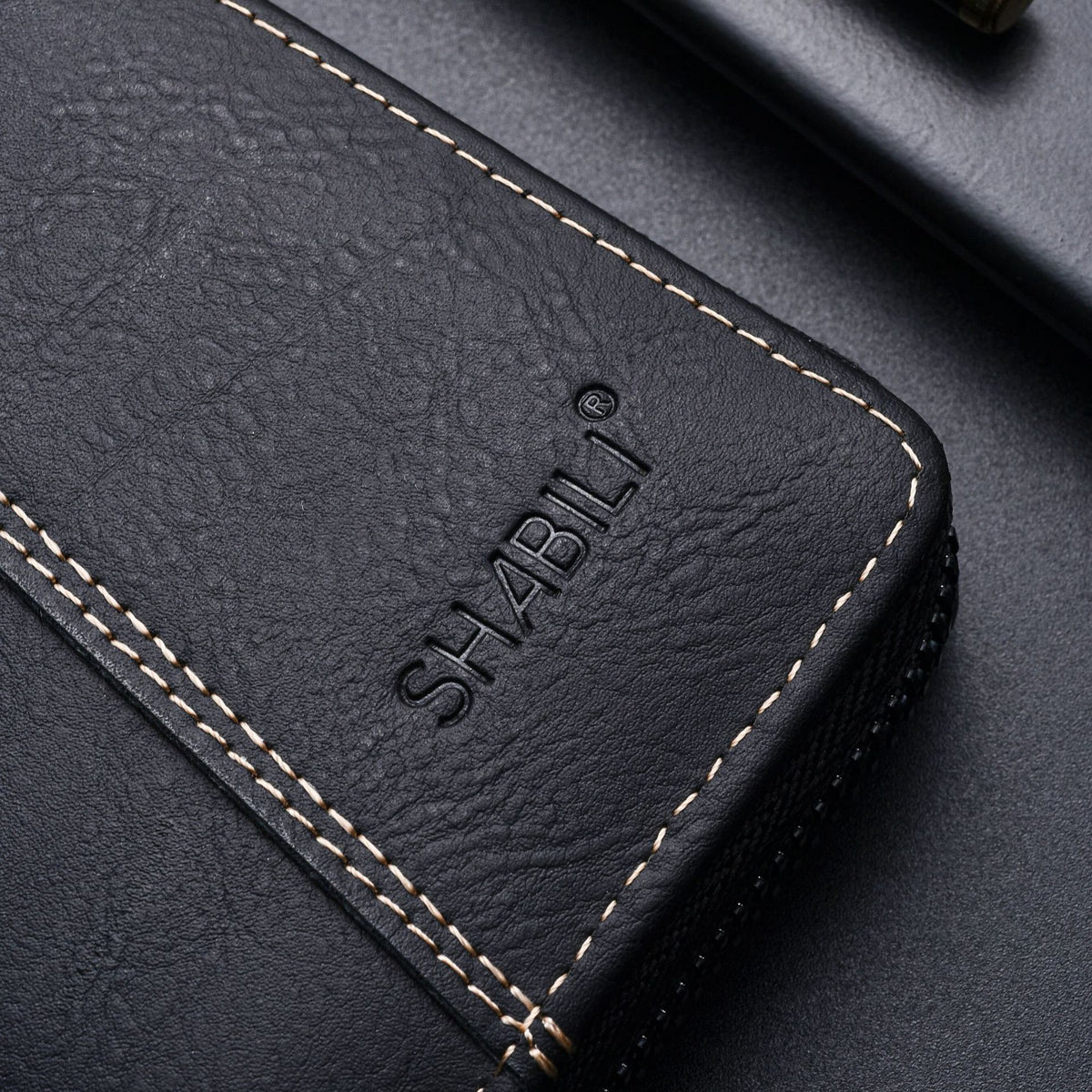 Men's Long Retro Zipper Korean Style Large Card Holder