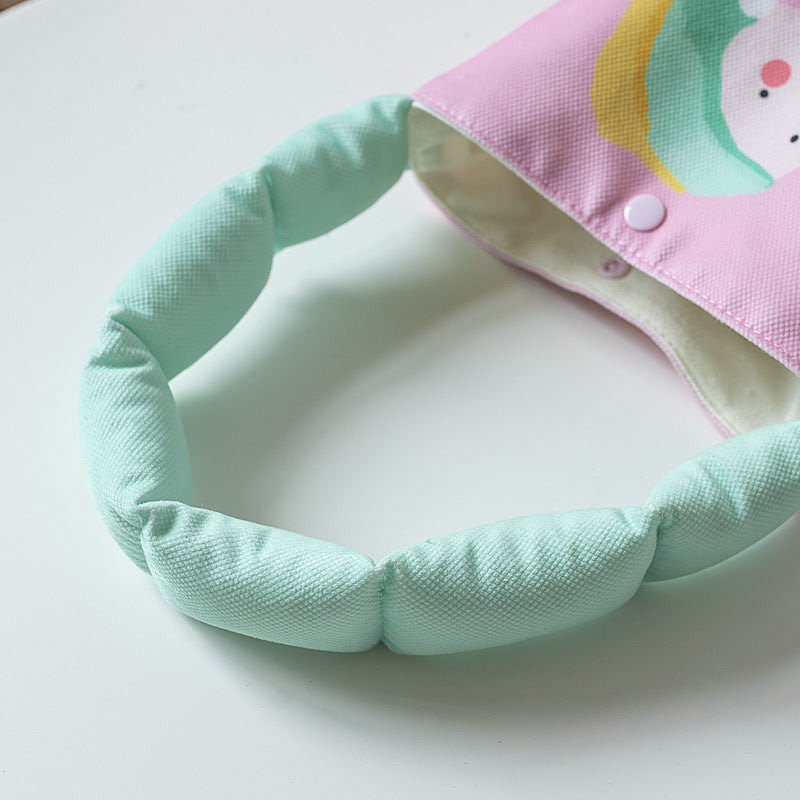 Women's Portable Underarm Cute Cartoon Cotton Handbags