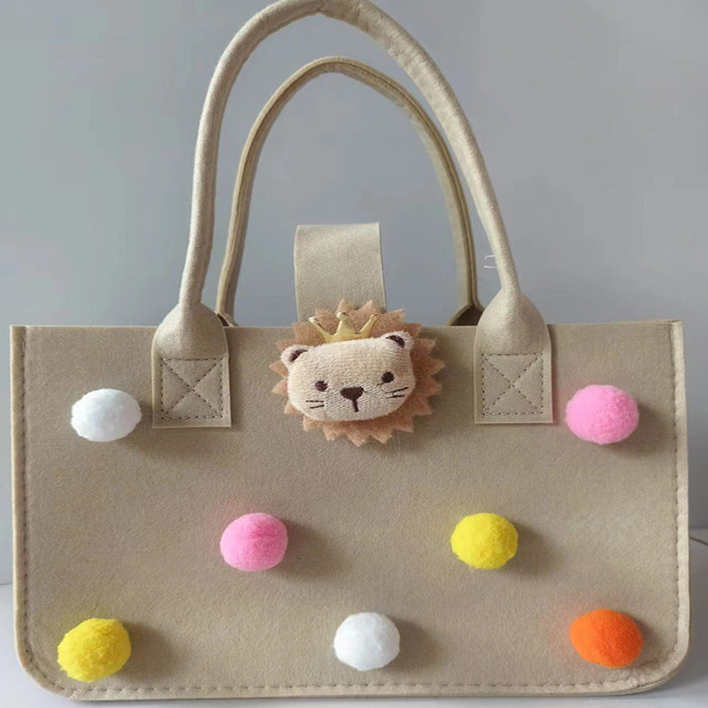 Women's Hand Large Capacity Open Fashion Felt Handbags