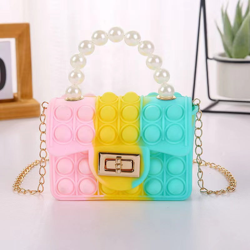 Children's Silicone Gel Double-sided Bubble Pearl Coin Purses
