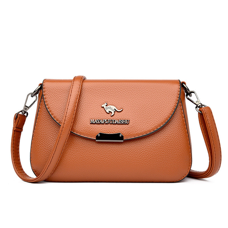 Women's Soft Leather Fashion Large Capacity Mom Bags