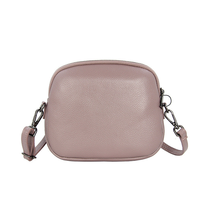 Women's Layer Cowhide Simple Large Capacity Fashion Bags
