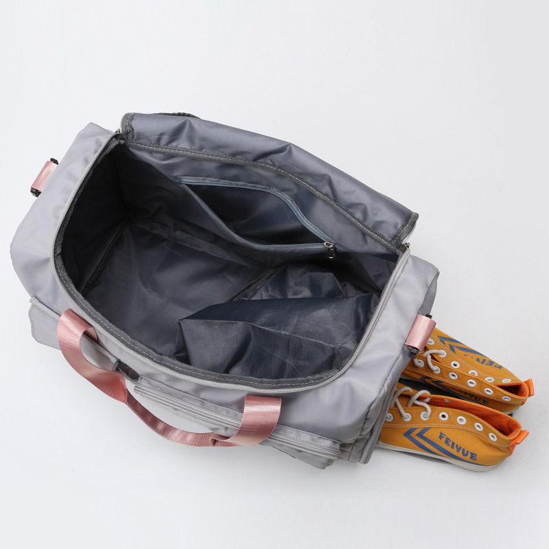 Women's & Men's & Dry Wet Separation Nylon Waterproof Large Travel Bags