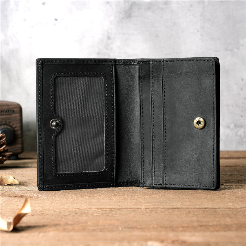 Men's First Layer Cowhide Driving License Leather Card Holder