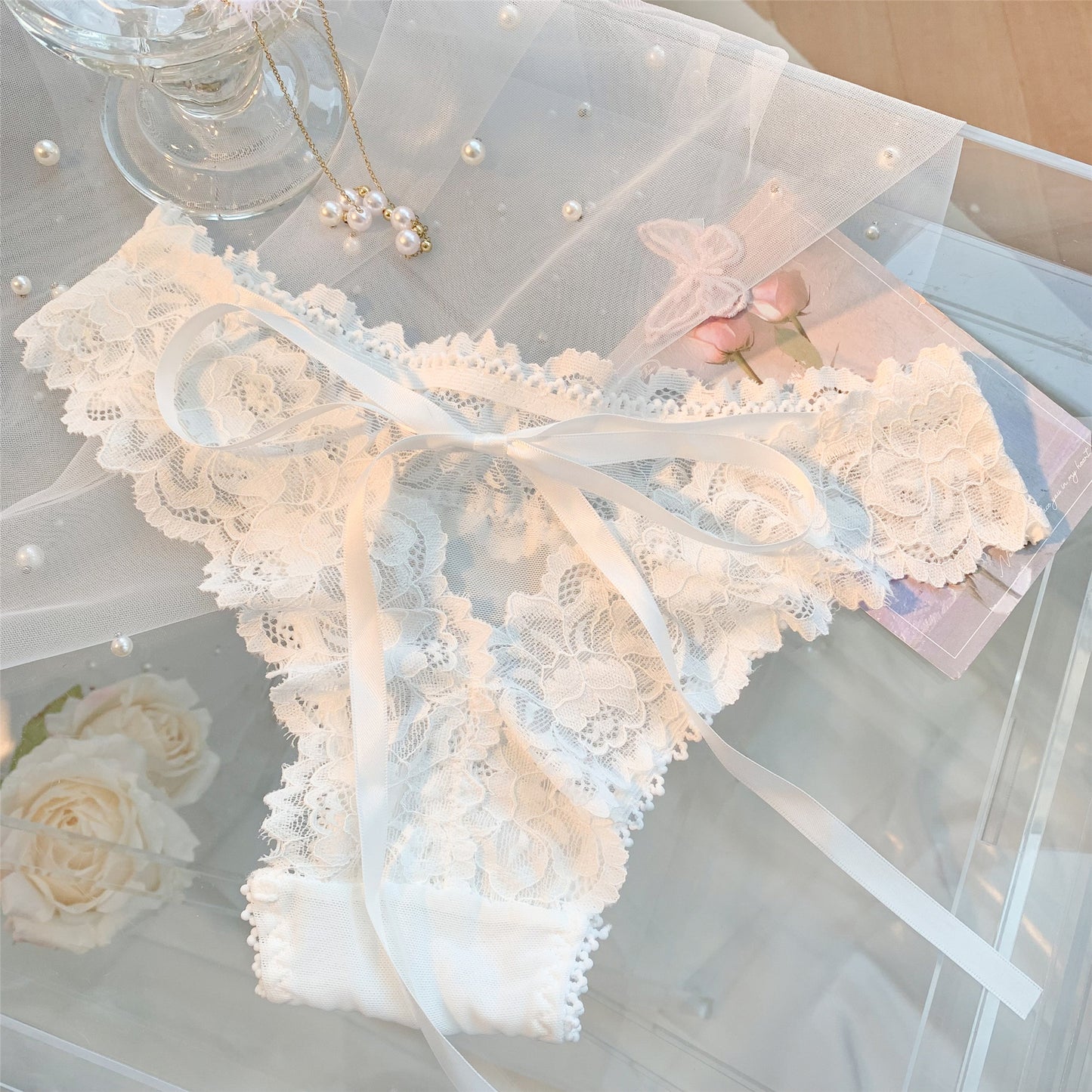 Style Lady Sexy Lace White Underwear Panties