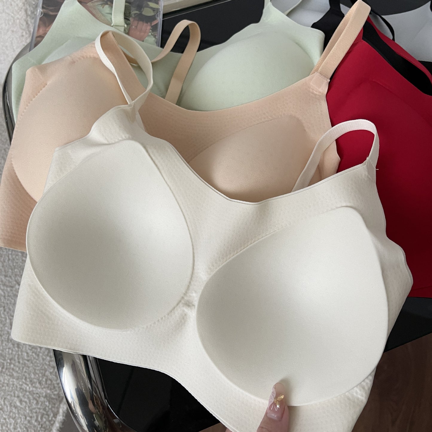 Washable Full Fixed Comfortable Side Drawing Everyday Bras