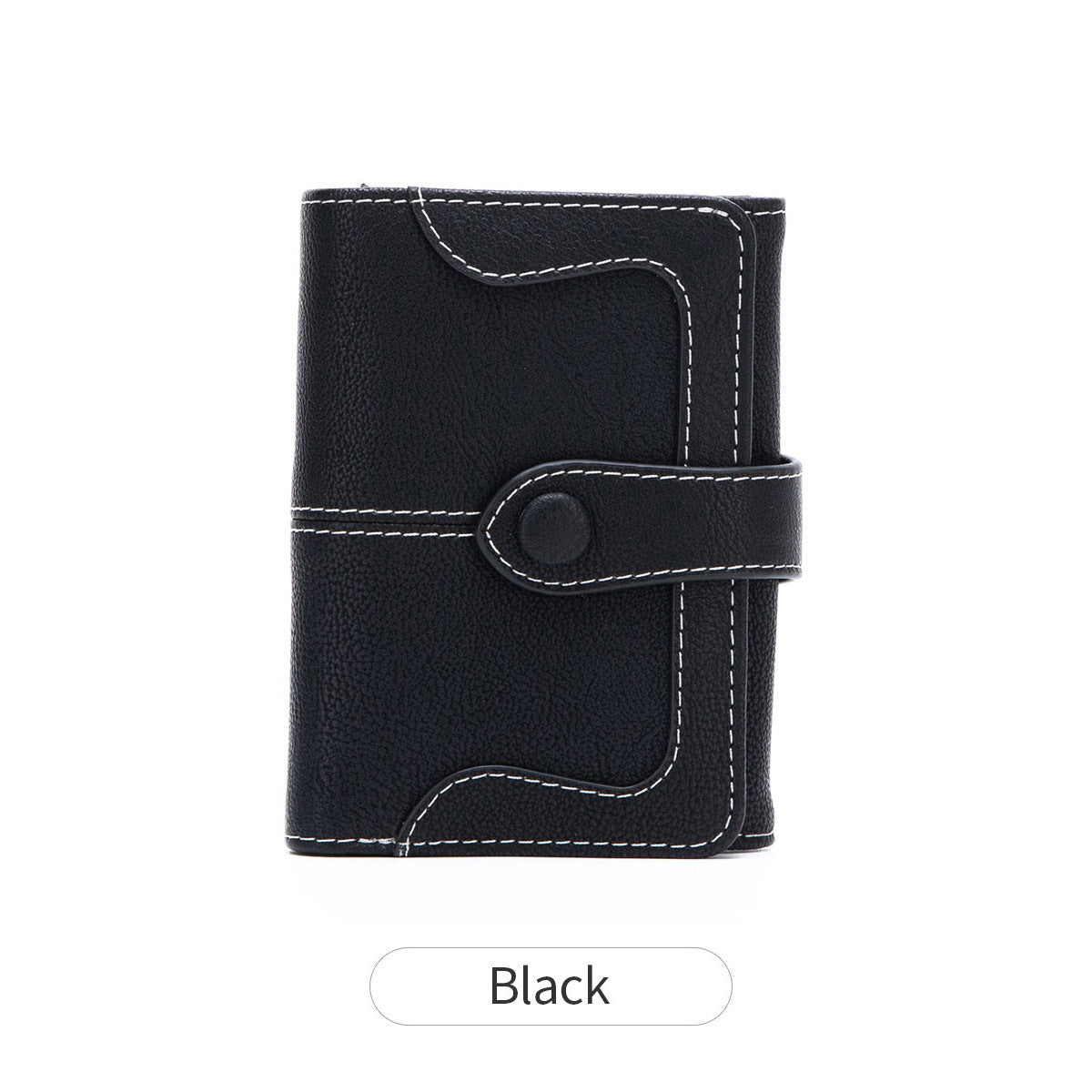 Women's Simple Fashion Clutch Vintage Frosted Two Ladies Wallet