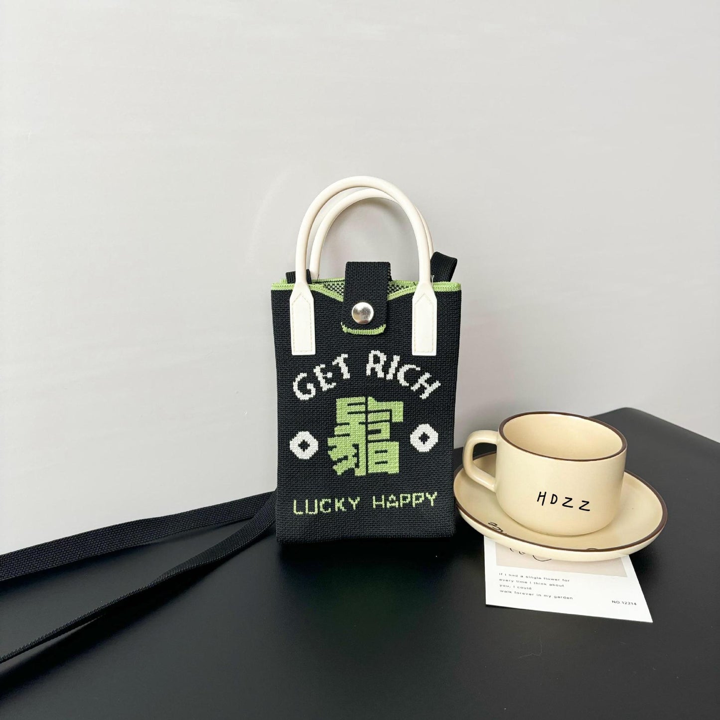 Festival Knitted Mobile Blessing Series Personalized Crossbody Bags