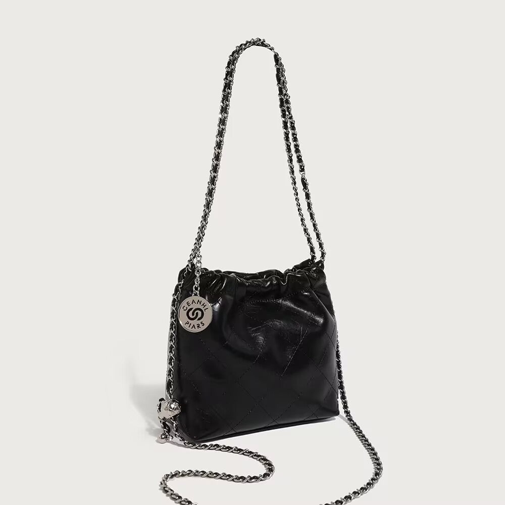 Style Embroidery Thread High-grade Versatile Soft Leather Chain Women's Messenger Bag