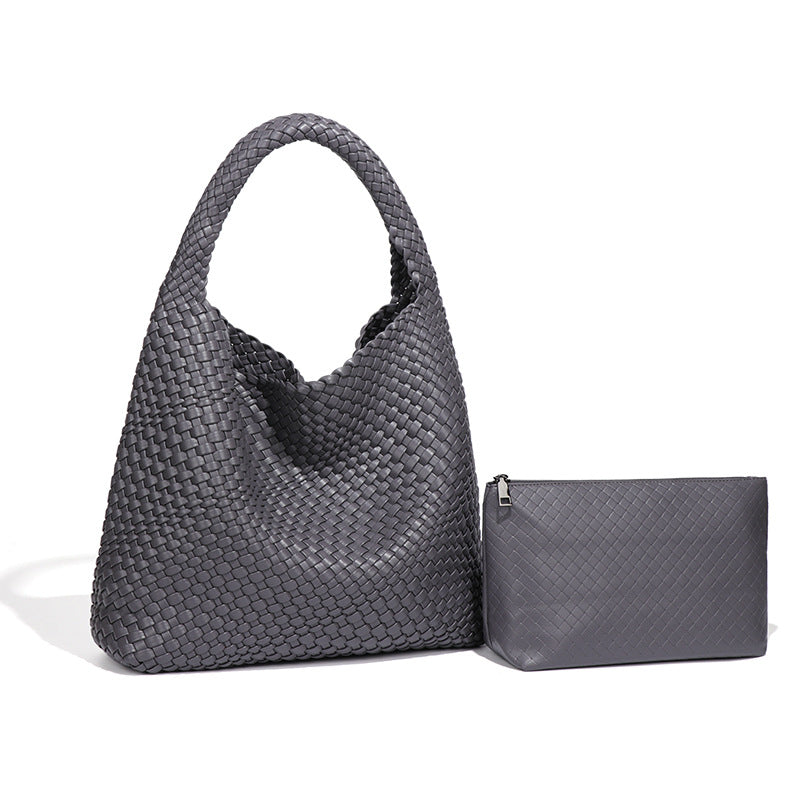 Women's Hand-woven Fashion Portable Korean Style Large Capacity Women's Shoulder Bag