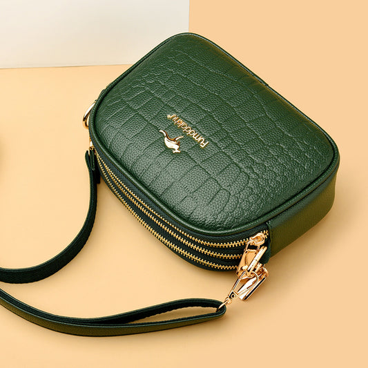 Women's Crocodile Pattern Large Capacity Cell Trendy Crossbody Bags