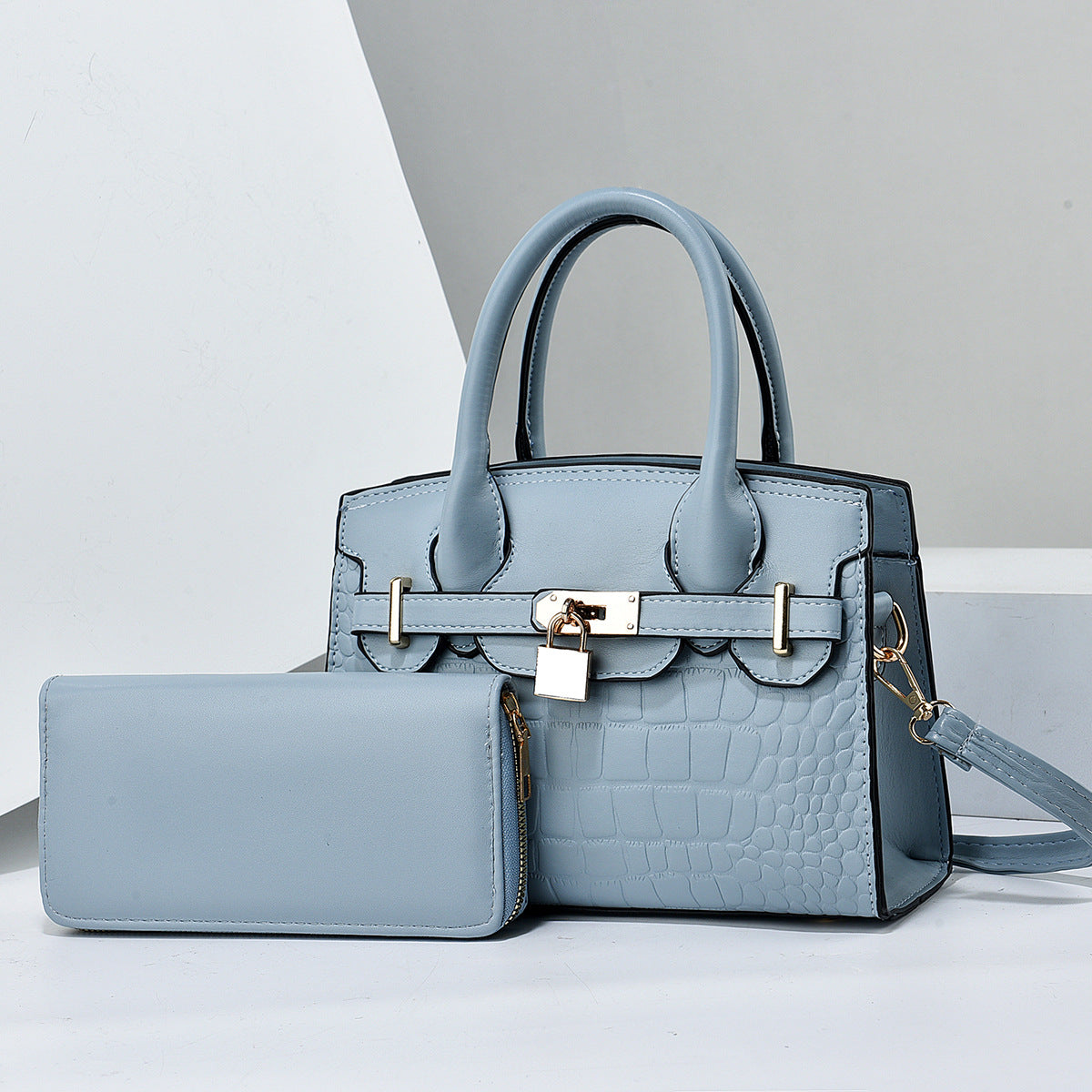 Women's Atmospheric Stone Pattern Large Capacity Handbags