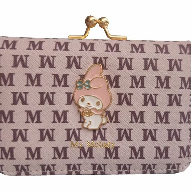 Women's Korean Style Fashion Short Hardware Clow Ladies Wallet