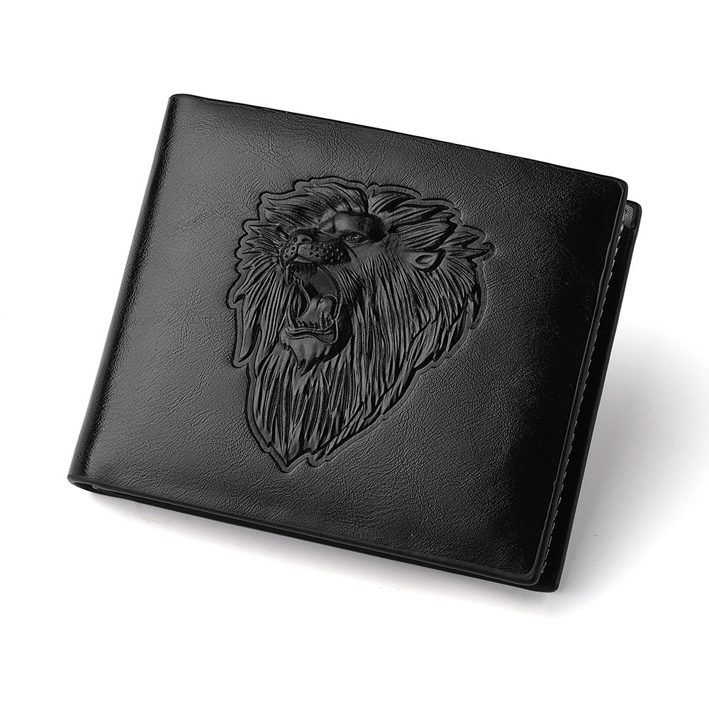 Men's Good-looking Short Boys Embossed Multiple Slots Men's Wallets