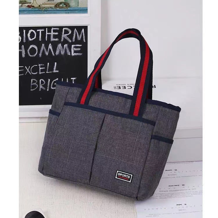 Women's Lunch Solid Color Retro Hand White Handbags