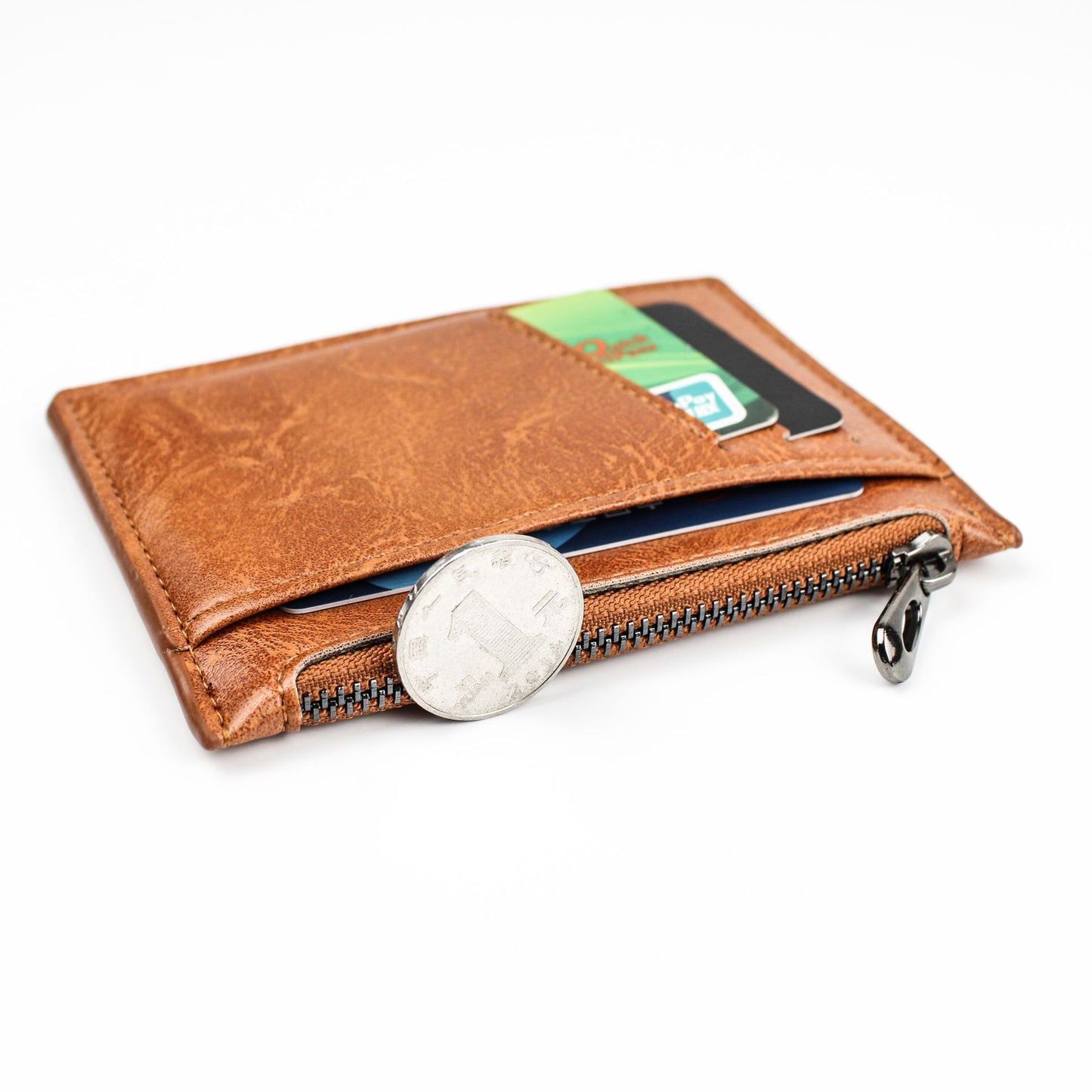 Large Capacity Multiple Slots Unisex Korean Genuine Card Holder