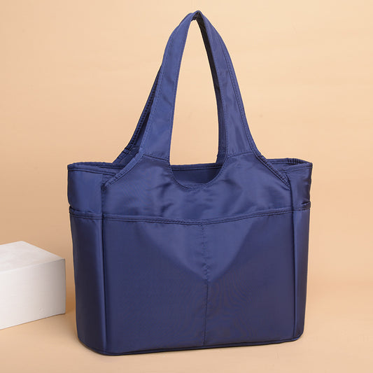 Women's Springtide Oxford Cloth Large Capacity Nylon Handbags