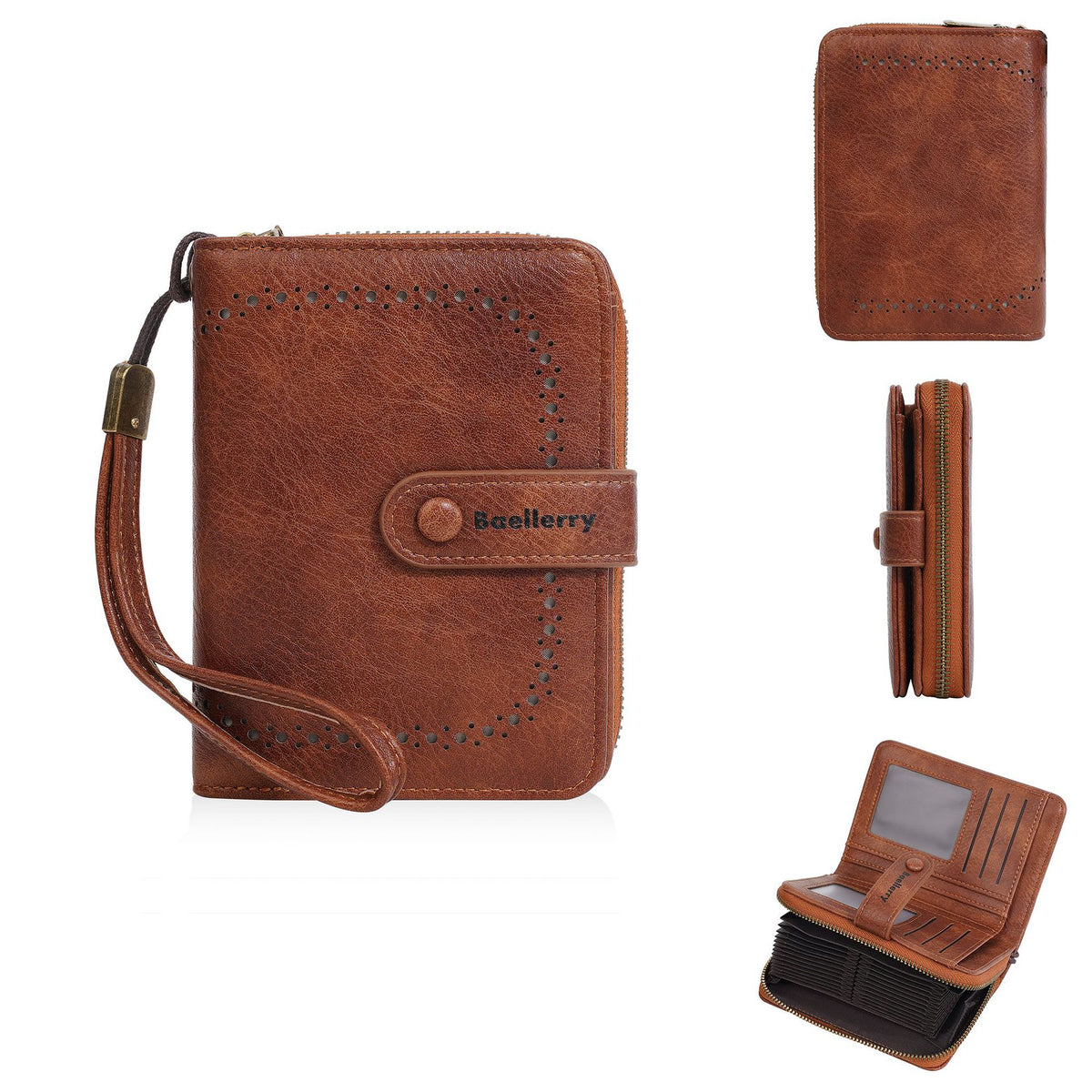 Women's High-grade Retro Organ Style Fashion Zip Ladies Wallet