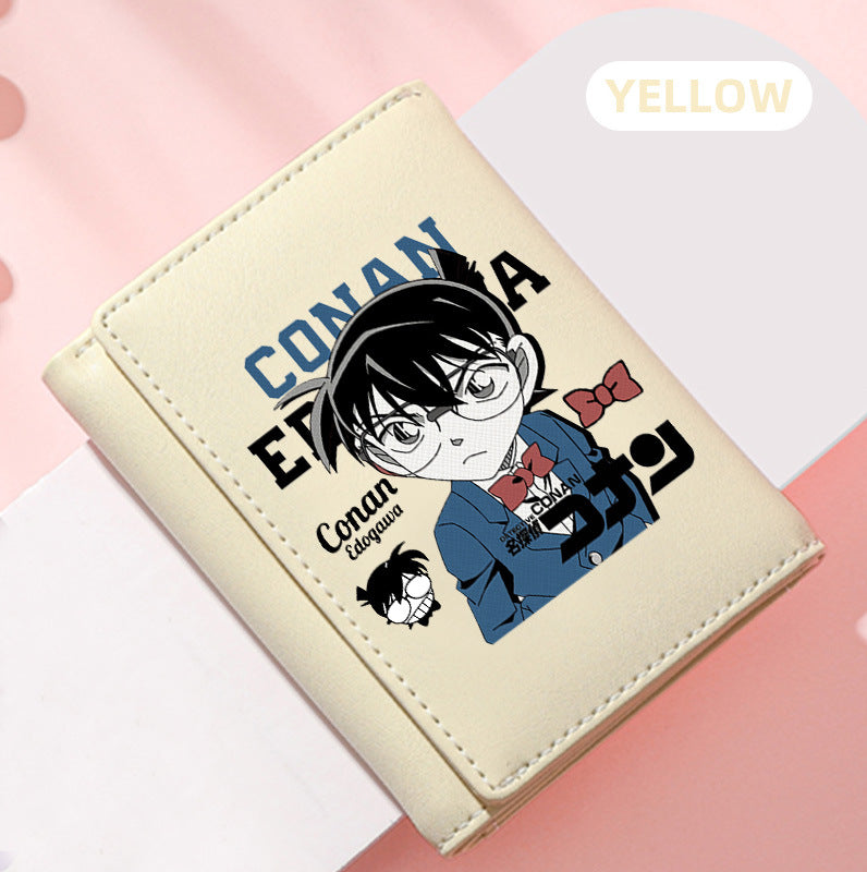Women's Detective Conan Peripheral Mini Short For Ladies Wallet