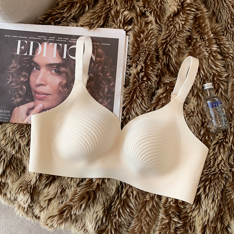 Support No Mold Cup Breasts Contracting Female Wire Lingerie Sets