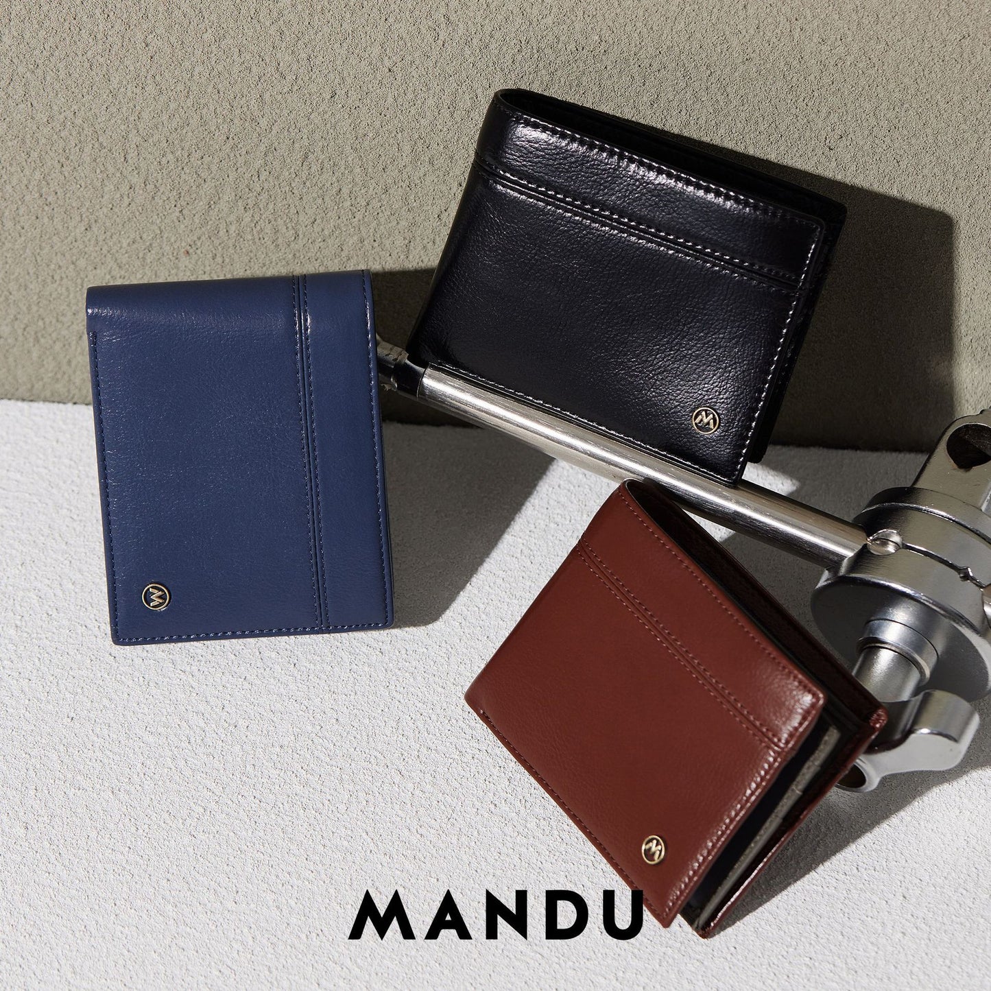 Leather For Man Two Fold Dollar Men's Wallets