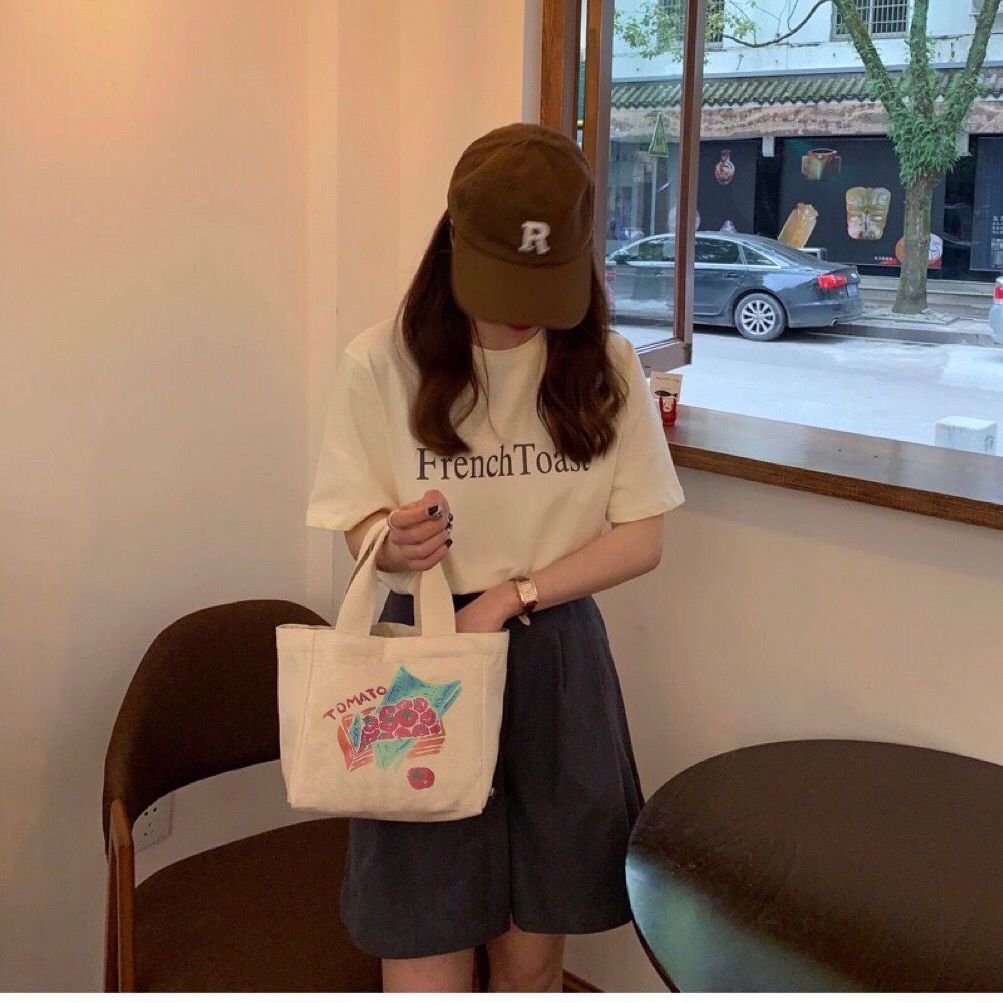 Elegant Women's Canvas Artistic Capacity Portable Handbags