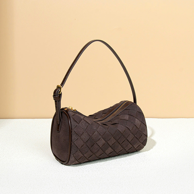 Women's Frosted Suede Woven Cylinder For Today Popular Bags