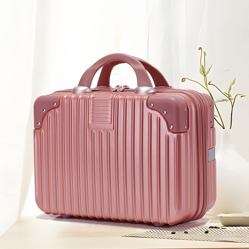 Inch Storage Mini Boarding Retro Blue Makeup Bag