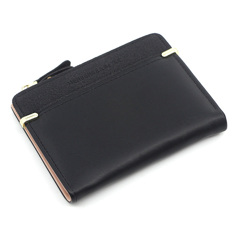 Women's Short Zip Simple Elegant Clutch Coin Purses