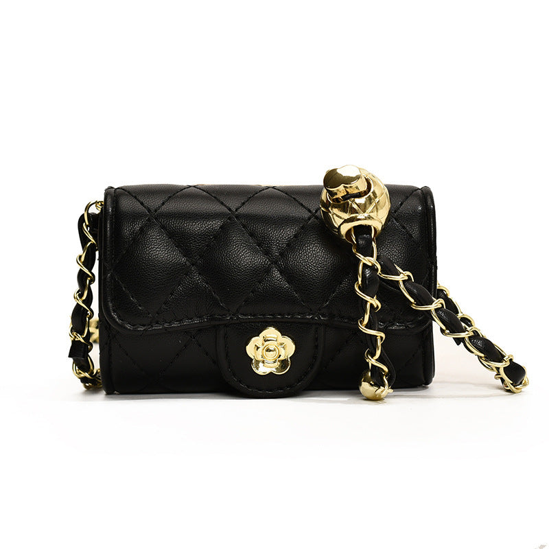 Women's Classic Style Diamond Embroidery Thread Golden Women's Messenger Bag
