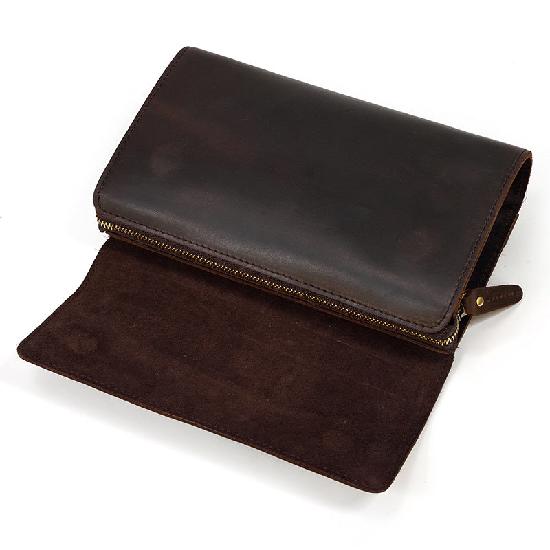 Large Capacity Vintage First Layer Cowhide Men's Wallet