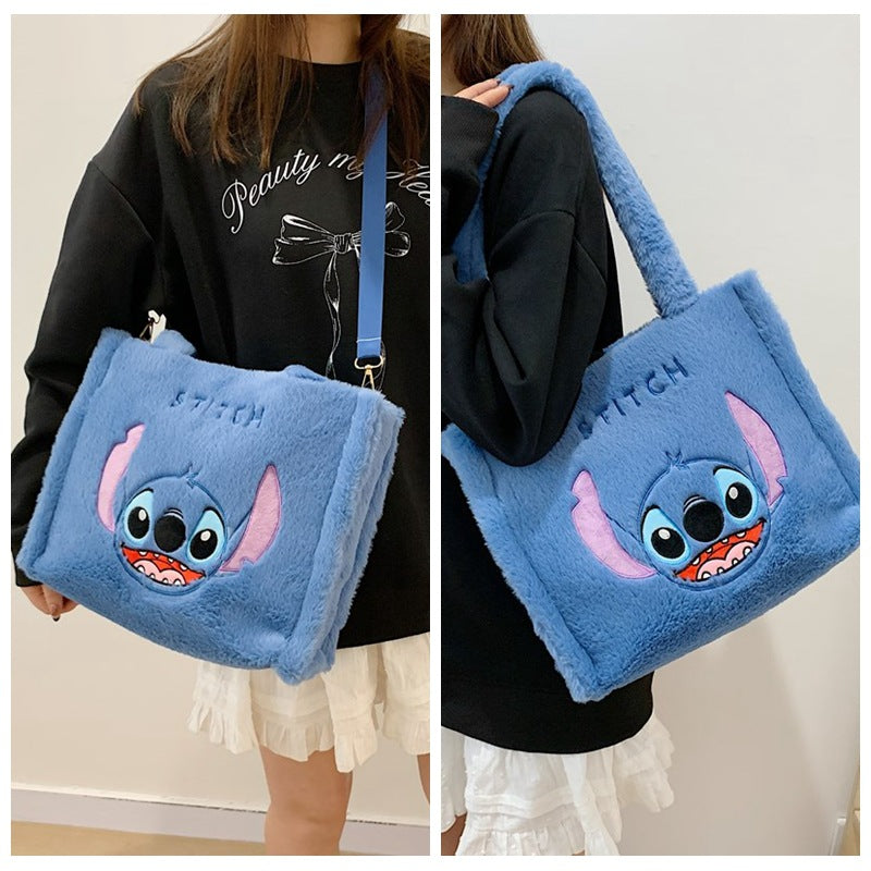 Women's Rabbit Plush Make-up Cute Stitch Doll Women's Messenger Bag