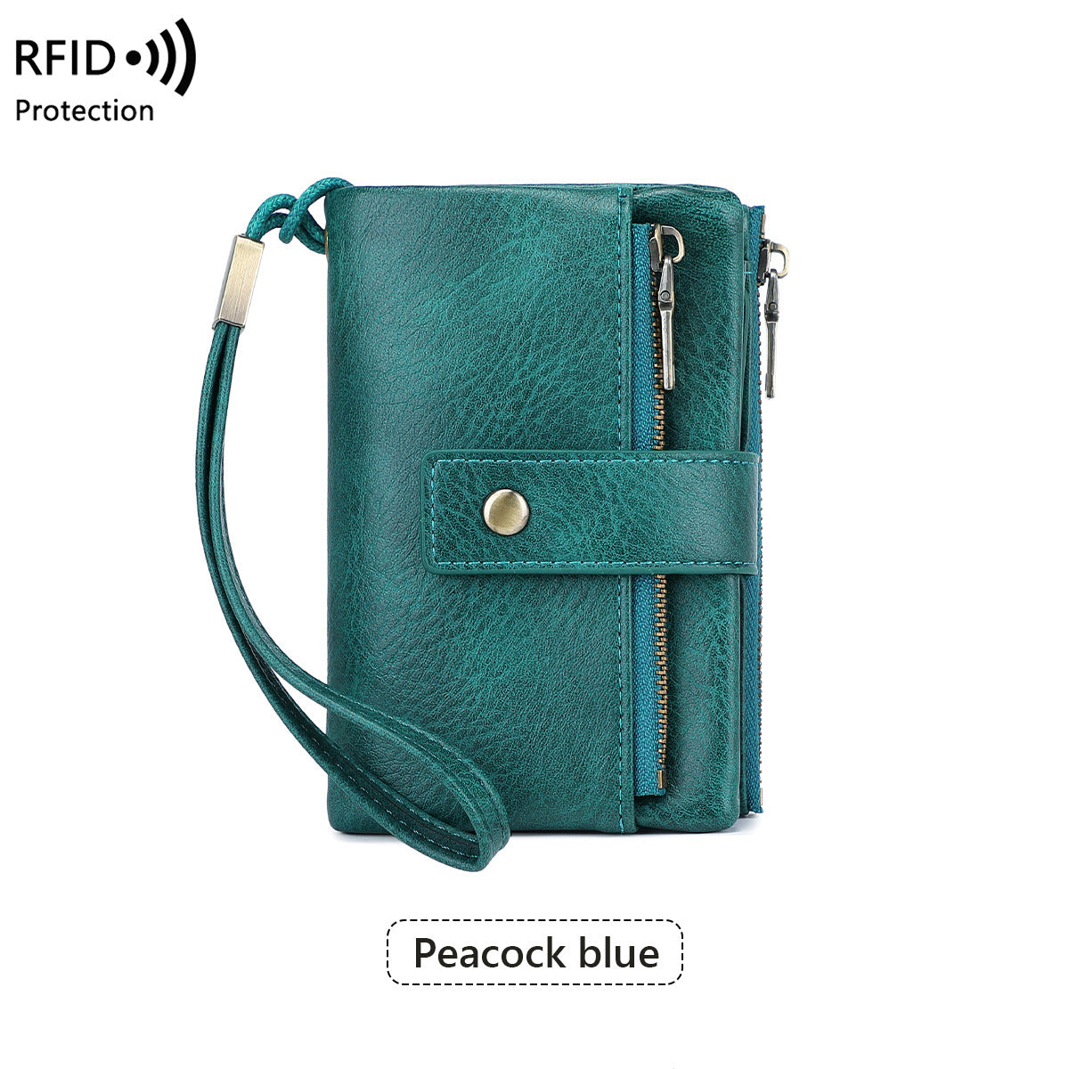 Women's Swiping Retro Off Short Style Coin Purses