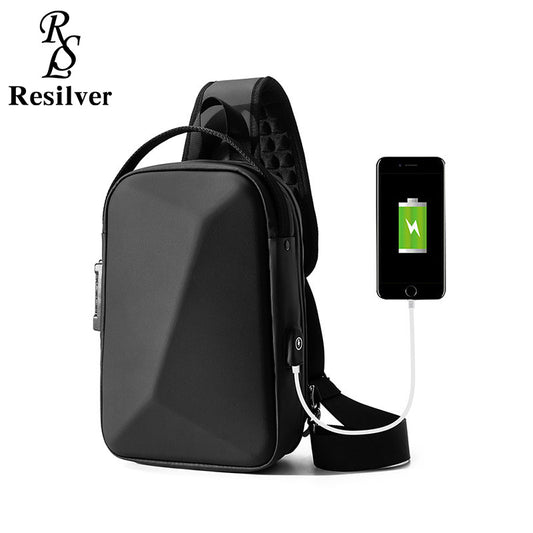 Men's Large Capacity Office Computer Hard Shell Men's Chest Bags