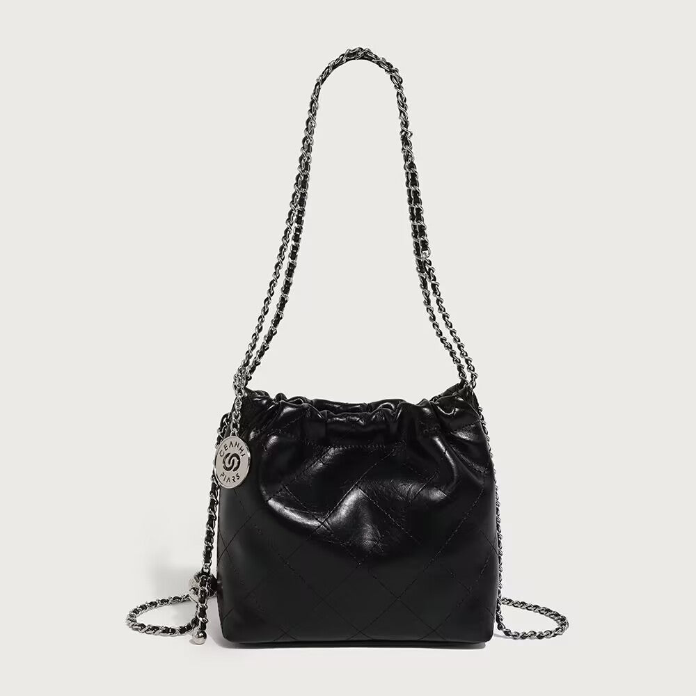 Style Embroidery Thread High-grade Versatile Soft Leather Chain Women's Messenger Bag