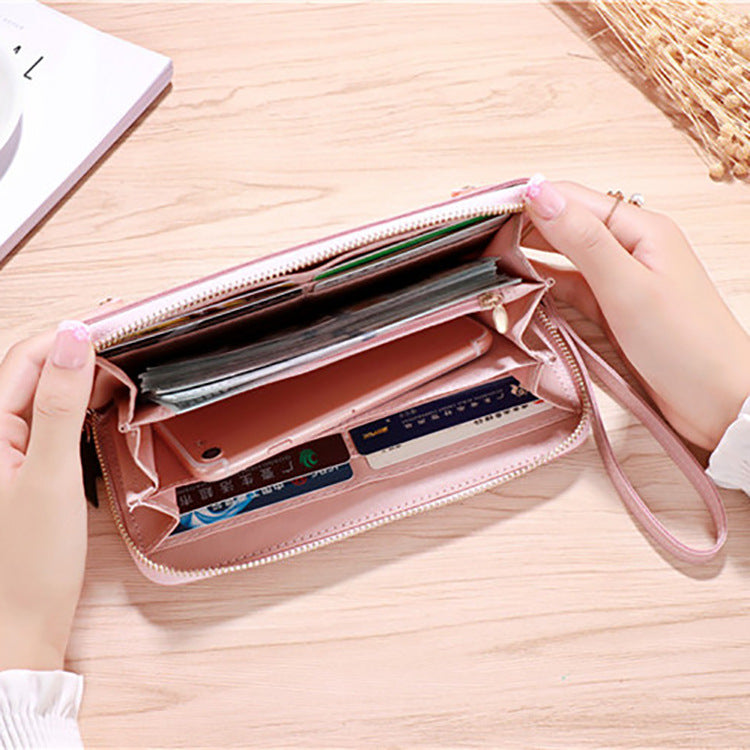 Women's Zipper Korean Large Capacity Multiple Slots Mobile Ladies Wallet