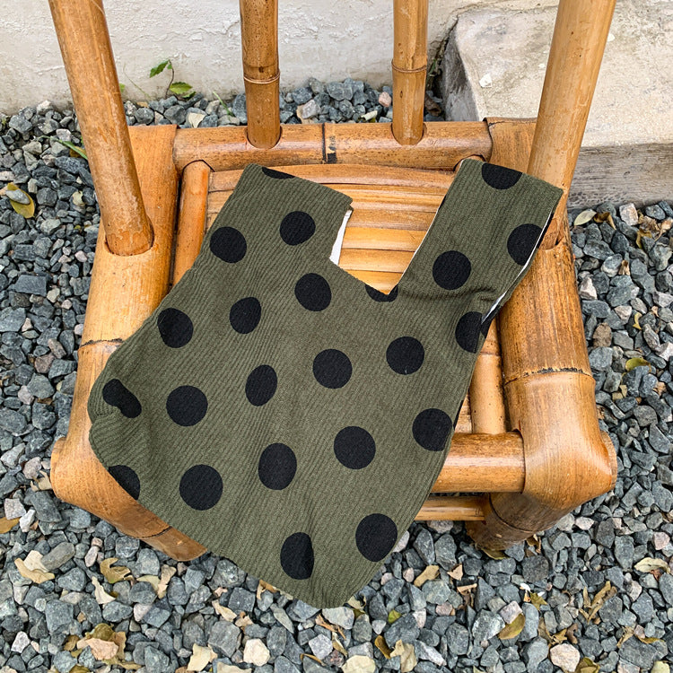 Corduroy Dot Polka Dots Wrist Walking Bags