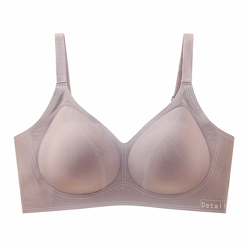 Women's Small Chest Push Up Large Ring Everyday Bras
