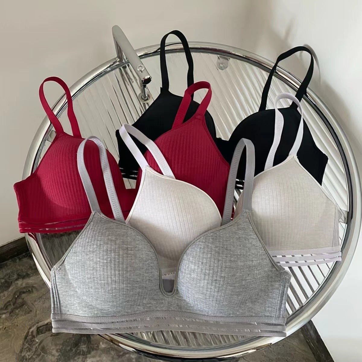 Generation Girly Simplicity Comfortable Pure Cotton Seamless Small Everyday Bras