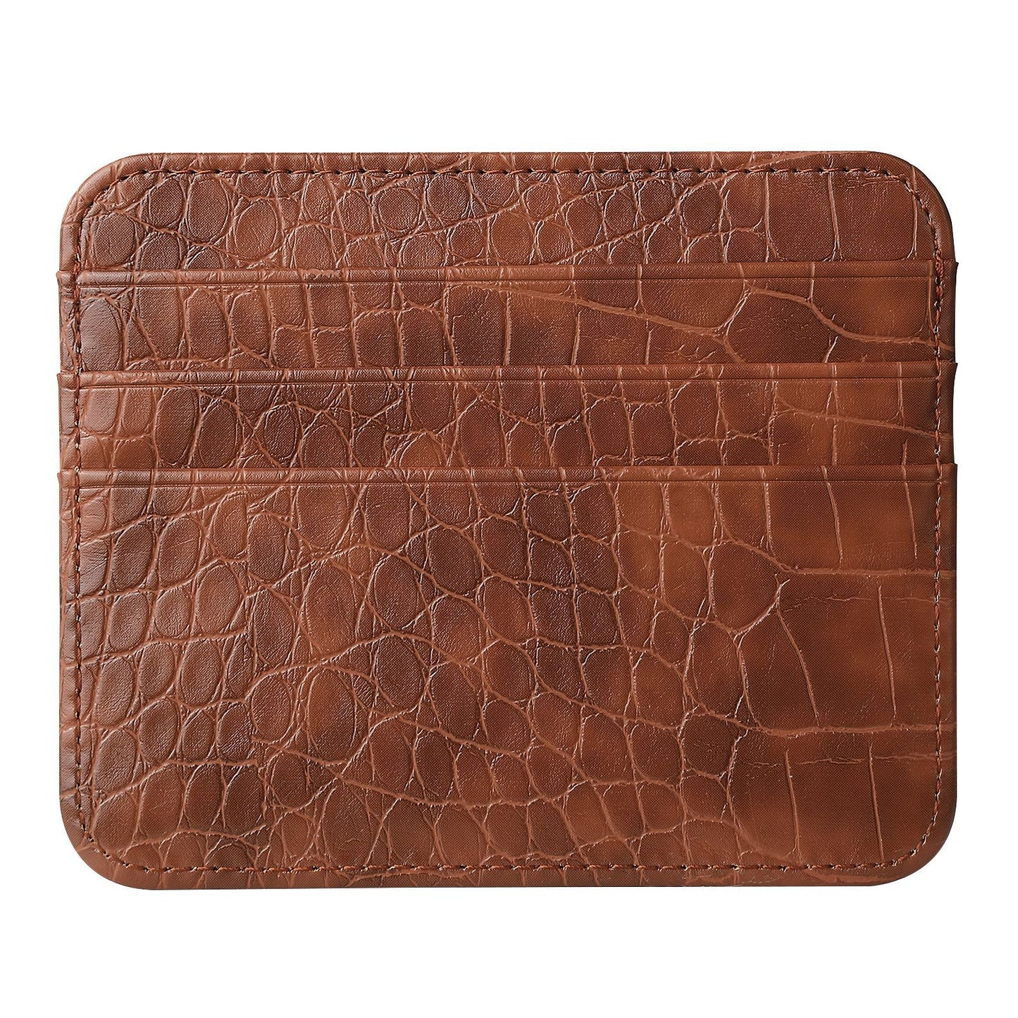 Double-sided Large Capacity Multiple Slots Leather Card Holder