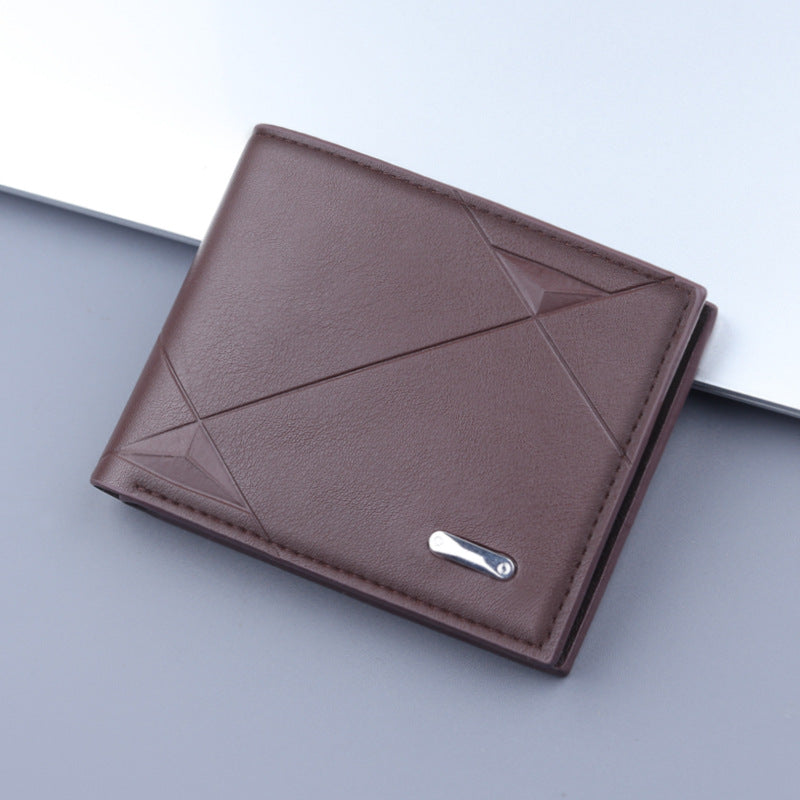 Men's Short Integrated Folding Large Capacity Men's Wallets